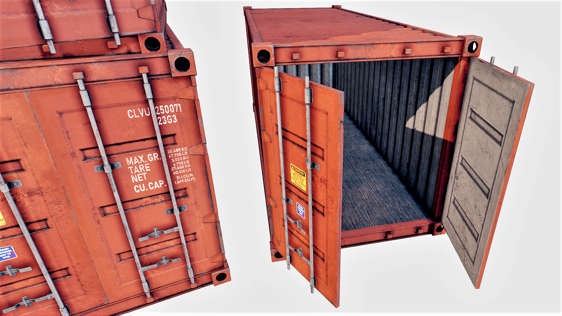 ArtStation Enterable Shipping Containers PBR Game Assets