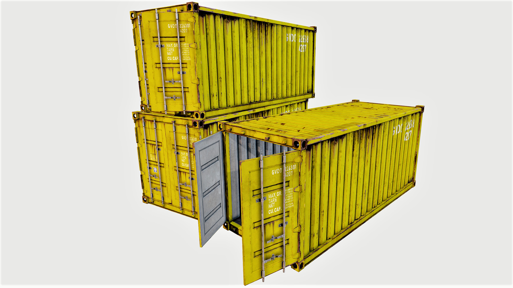 ArtStation - Enterable Shipping Containers - PBR | Game Assets