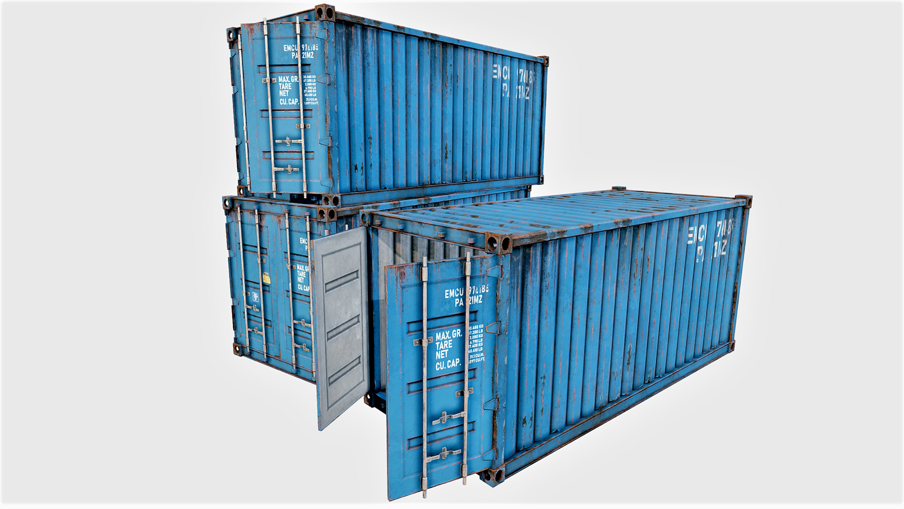 ArtStation - Enterable Shipping Containers - PBR | Game Assets