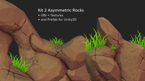 Kit 2 Asymmetric Rocks
