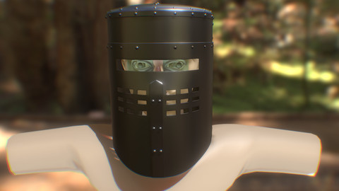 Monty Python's Black Knight Helmet - 3D Printable Files