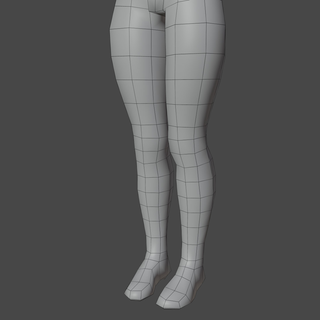 Andrew Chacon Stylized Female Base Mesh