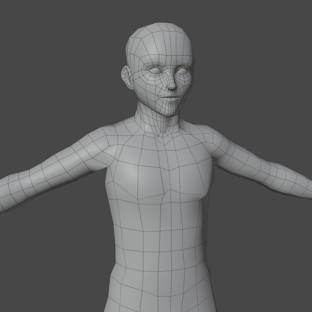 ArtStation - Stylized Humanoid Base Mesh - Male -Rigged- | 3D Assets