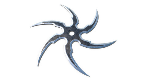 Shurikens 9 Low Poly