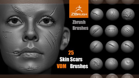 ZBrush Scars  VDM Brush