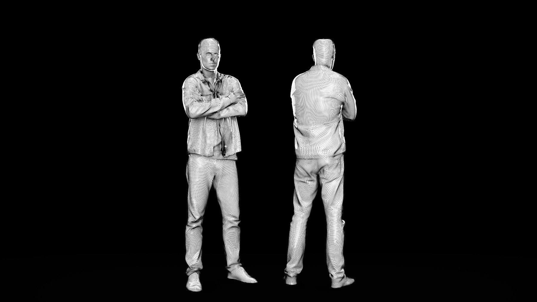 AI Generated portrait of an older man with a weathered face