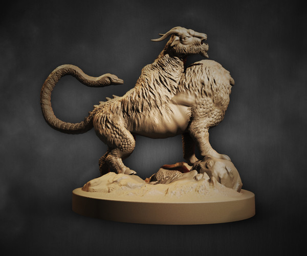 ArtStation - Chimera 3D printable model | Resources