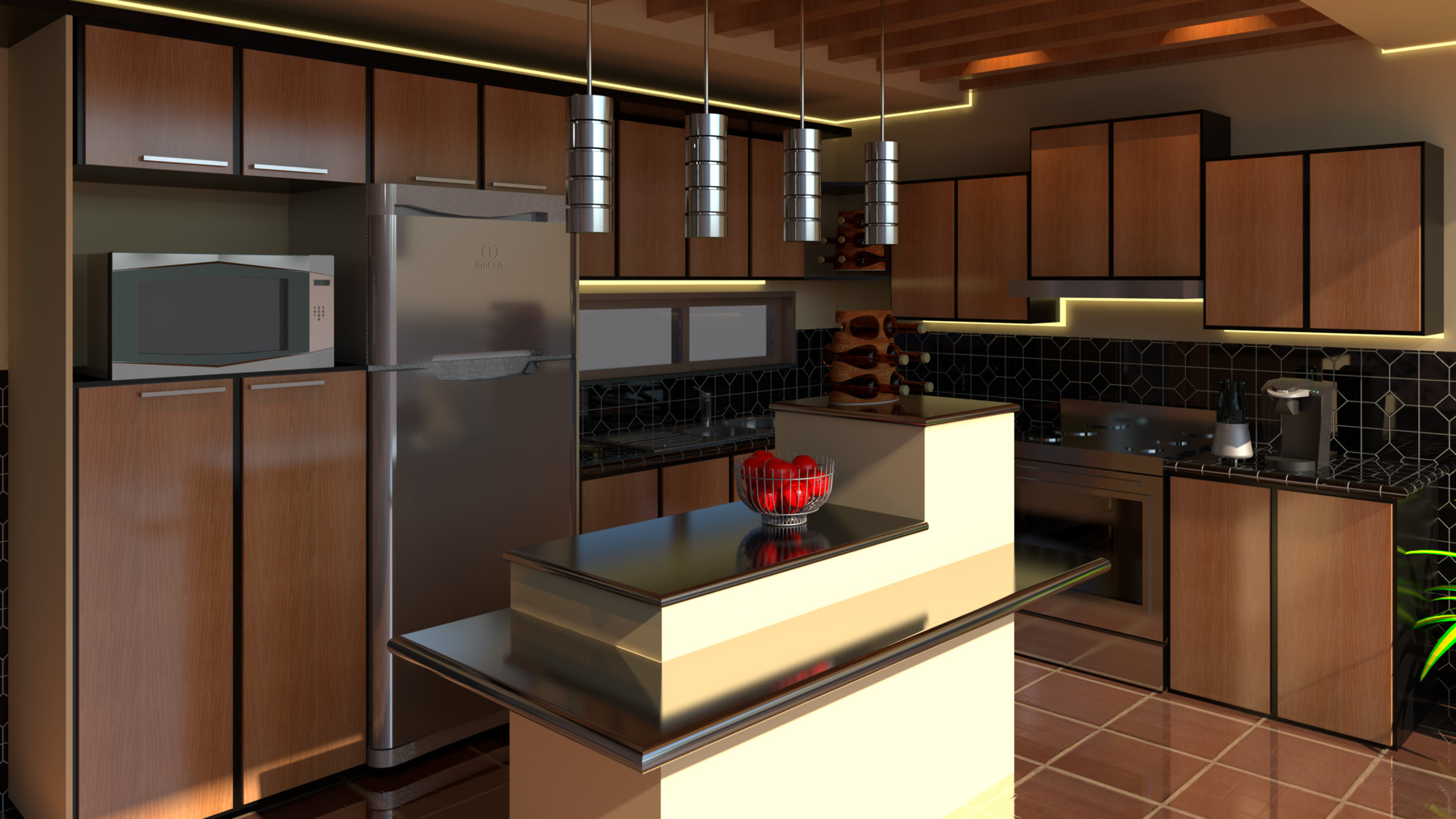 kitchen design in revit