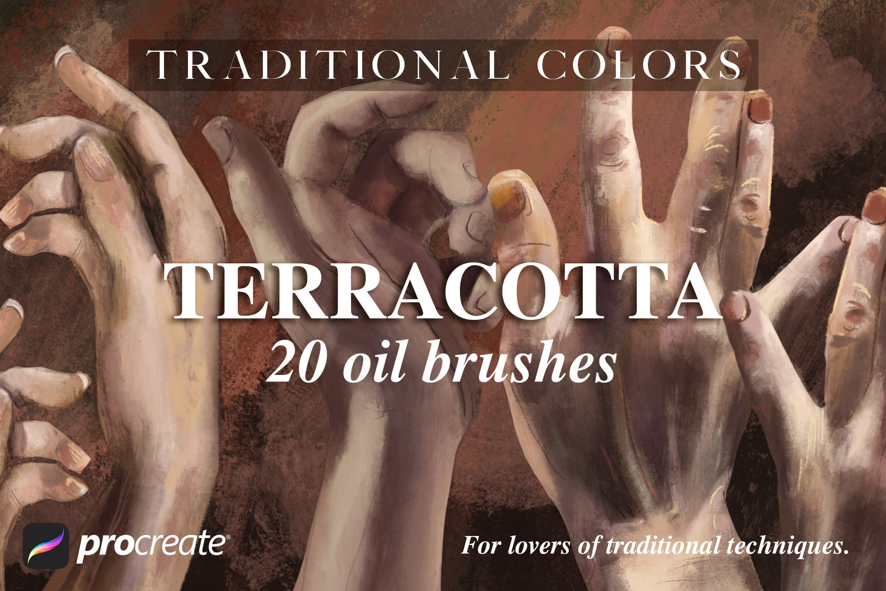 ArtStation Traditional Colors Terracotta Oil Brushes