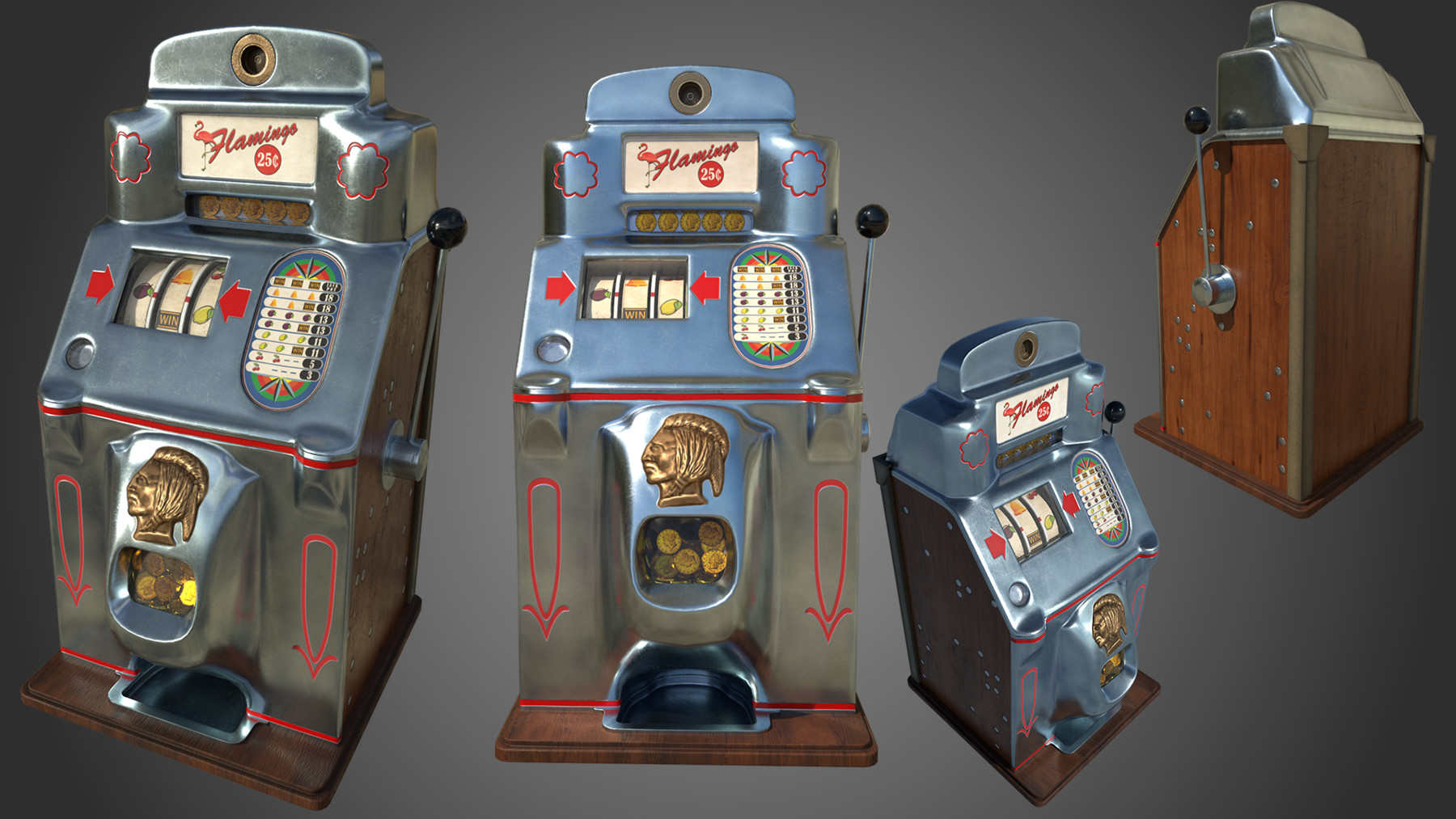 verdrietig Tolk optocht ArtStation - Vintage Slot machine | Resources