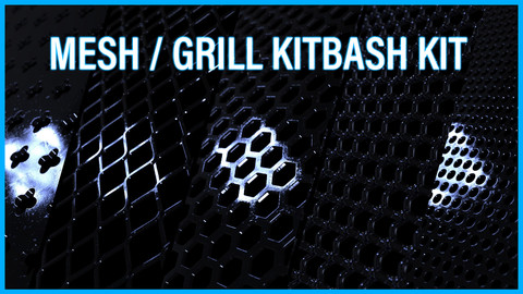 5x Mesh / Grill Kitbash Kit