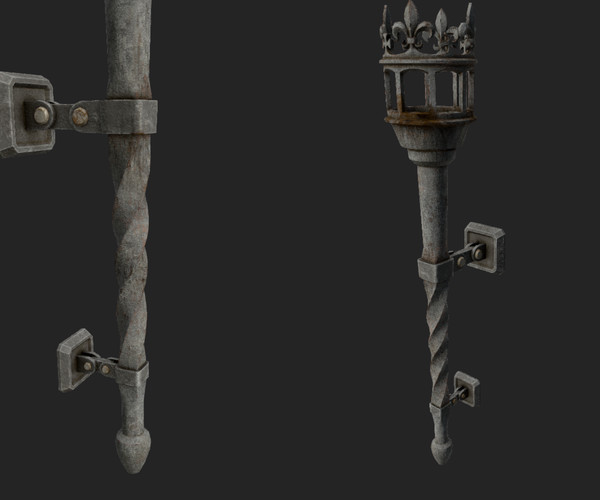 Medieval Torch | 3D model