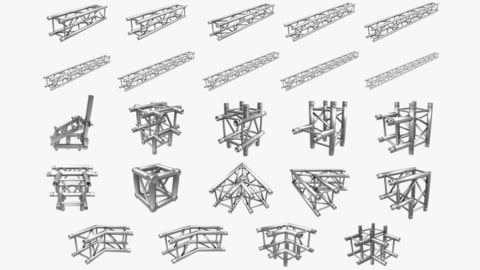 Square Truss Standard Collection - 24 PCS Modular