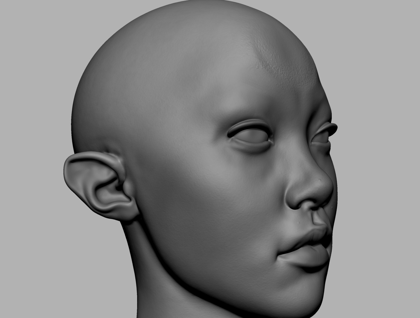 ArtStation - Female Creature Head | Resources