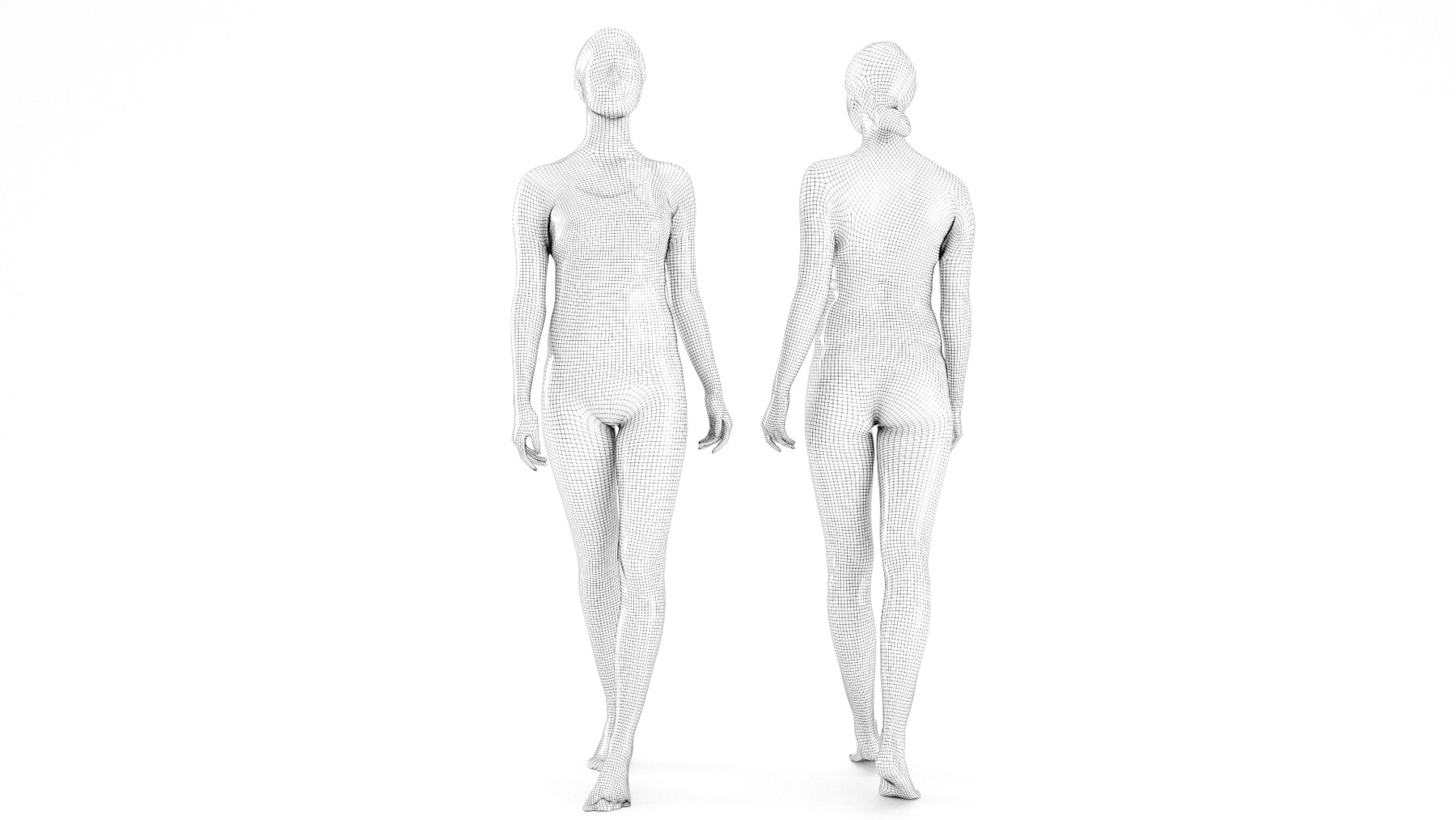 Artstation Scanned Female Sport 02 Bundle Of 9 Poses Game Assets