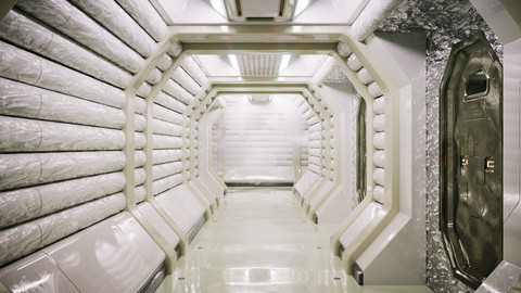 Sci Fi Corridor White Room