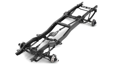 VINTAGE 4WD PICKUP TRUCK CHASSIS