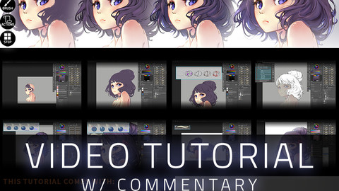 ArtStation - How To Draw Hair (Anime Render) W/Commentary