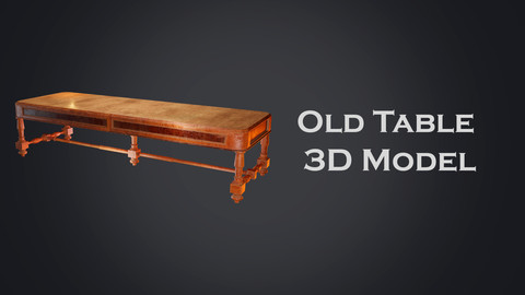 Old table 3D Model