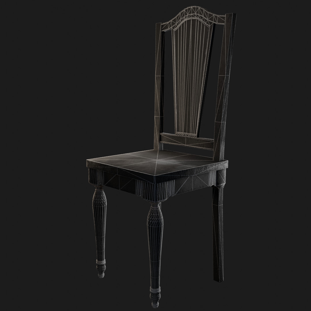 old chair 3d model