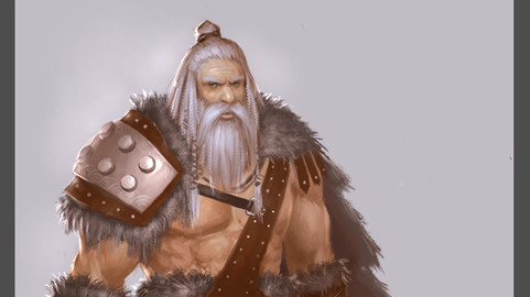 Character design tutorial Barbarian Warrior