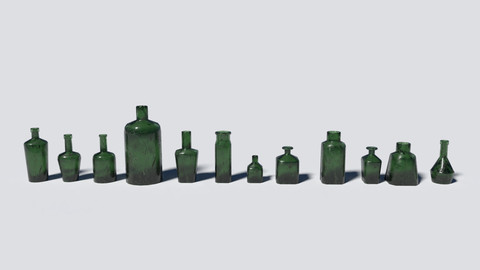 Small Bottles Green