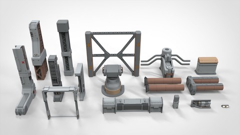 sci-fi Architecture kitbash 6