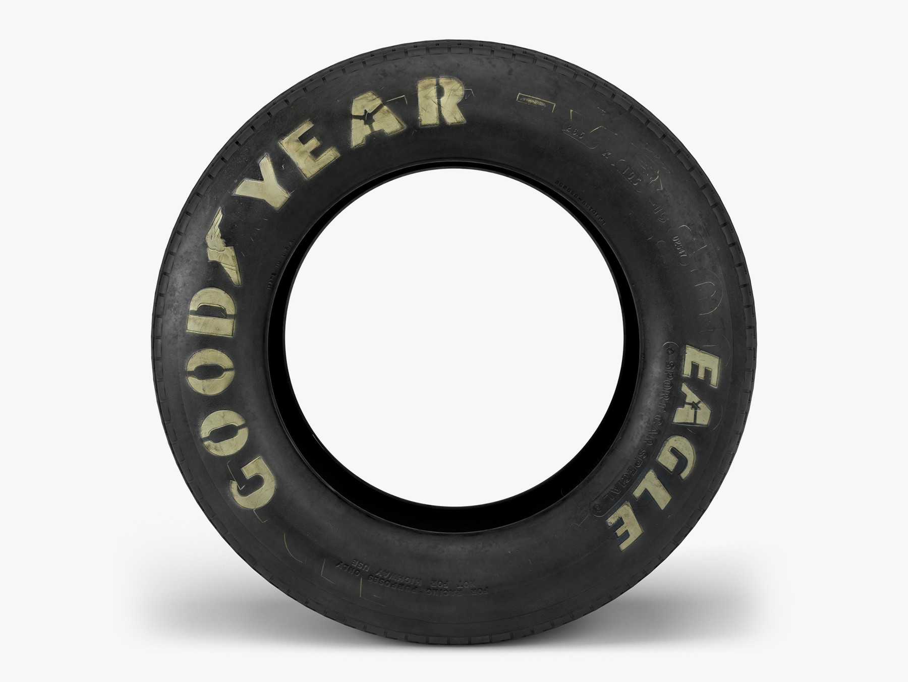 Goodyear Billboard Tire Highly Detailed Model Centered in X,Y,Z space Real ...