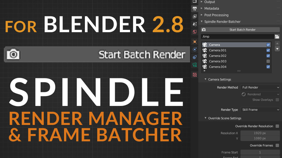 - Spindle: Render Batcher for Blender
