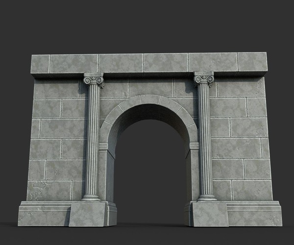 ArtStation - Low poly Ancient Roman Ruin Construction Pack 01 - White ...