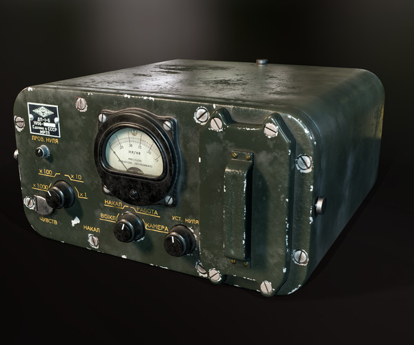 ArtStation Soviet Vintage Geiger Counter Game Assets