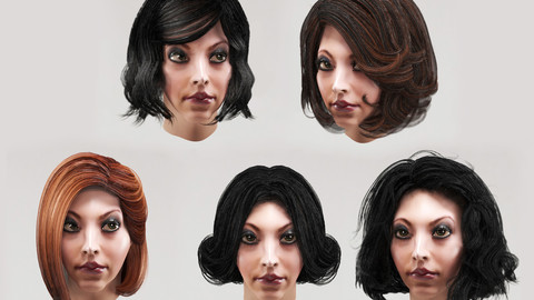 Women`s hairstyles (bob haircut) 5 types
