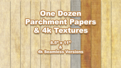 Parchments Textures Pack 1 - Letter & 4k