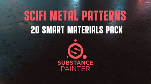 SciFi Metal Patterns - 20 Smart Materials Pack