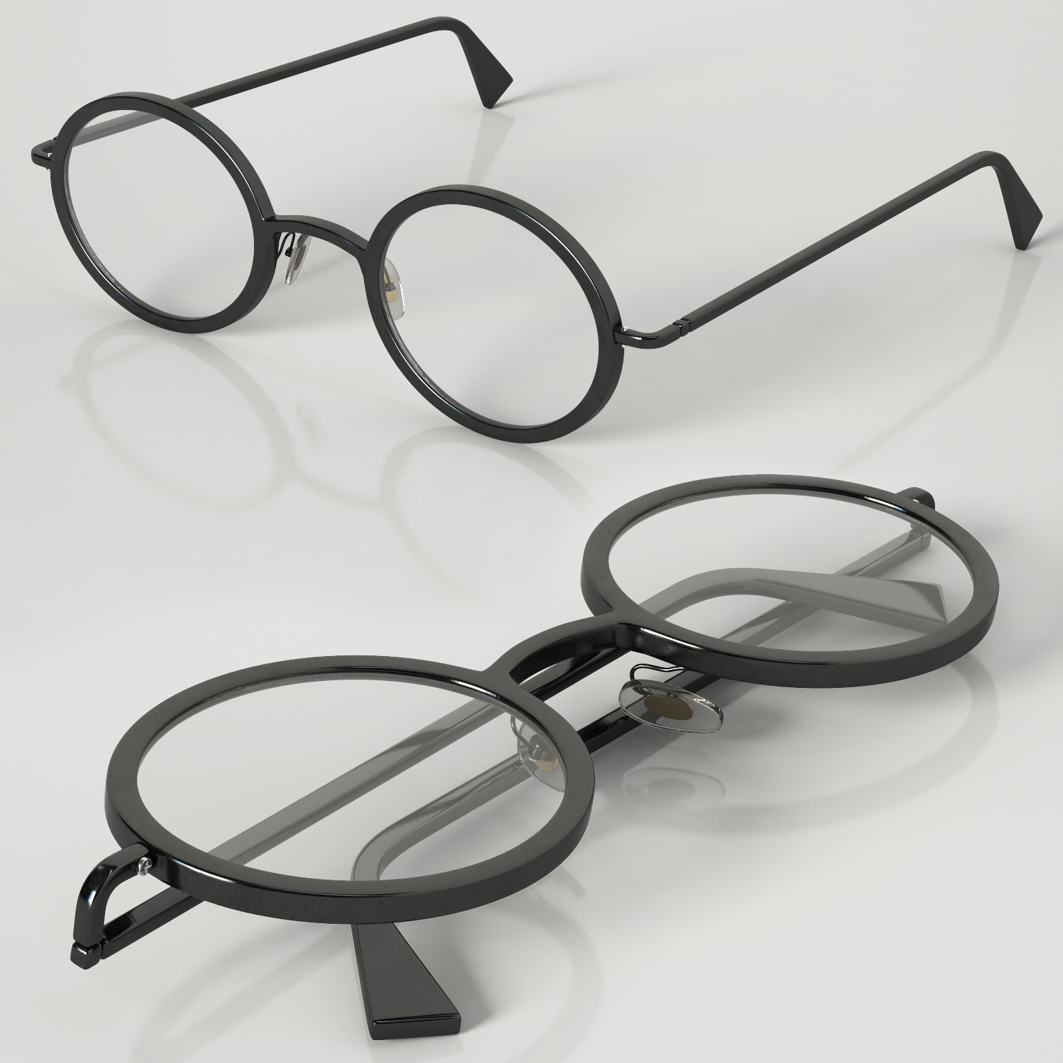 ArtStation - Round glasses | Resources