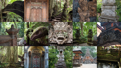 Bali Stone Statuary - Artist Image Reference Collection