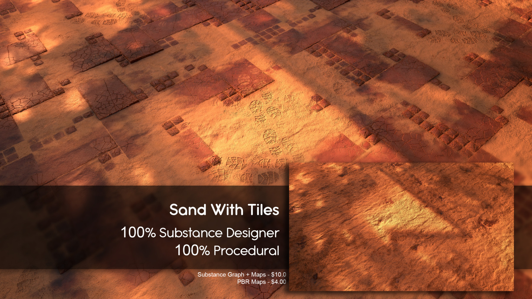 ArtStation - Sand over Tiles Material - Substance Designer - 100% ...