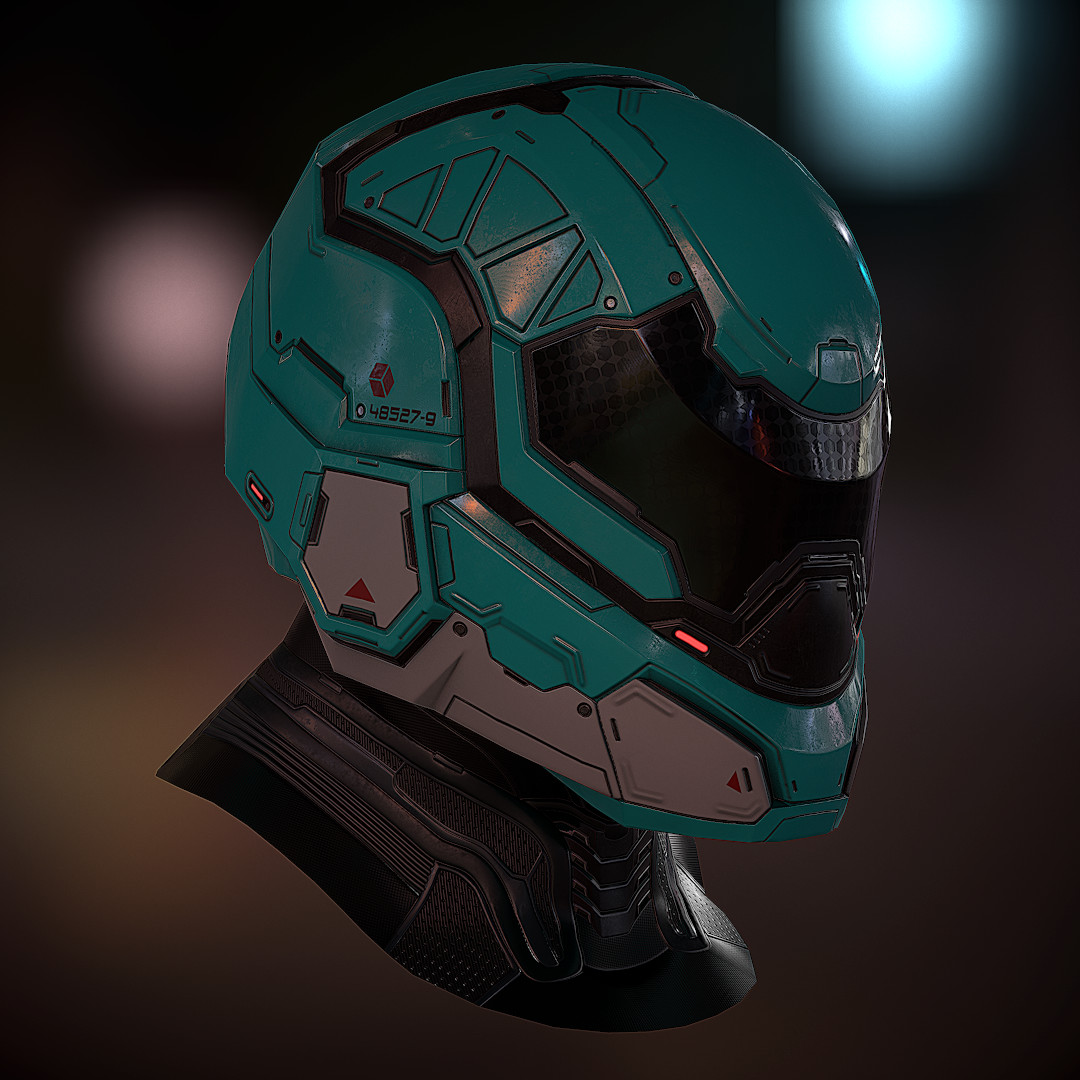 Artstation Futuristic Soldier Helmet