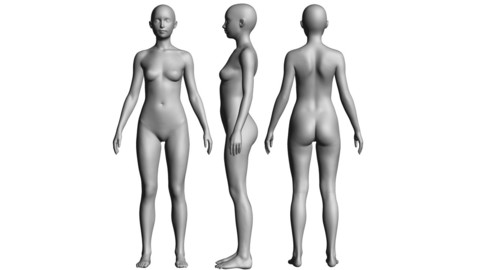 Naturalistic Female Basemesh