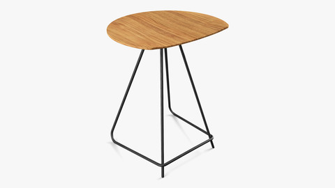 Short Wood Stool