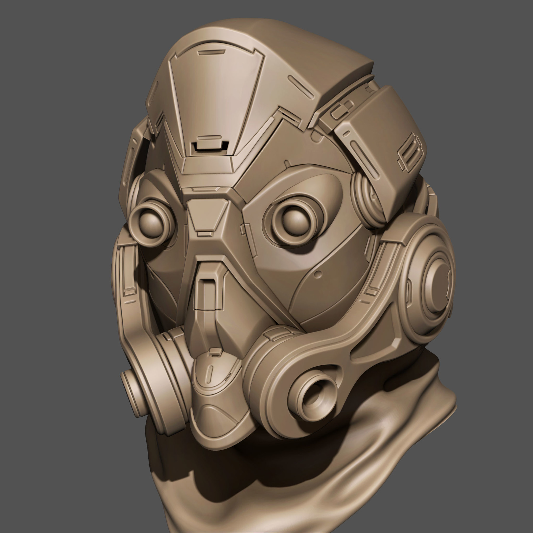 how to make a helmet in zbrush