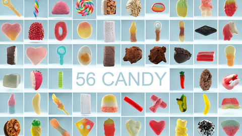 56 Realistic Candy Collection