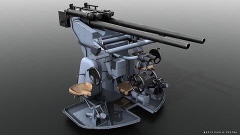 German 37mm SK C30 anti-aircraft gun