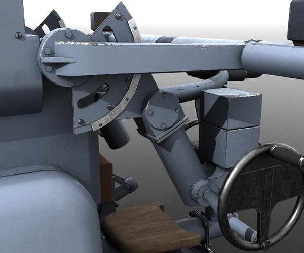 ArtStation - German 37mm SK C30 anti-aircraft gun | Game Assets