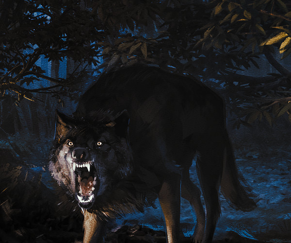 ArtStation - Near Dark Wolf | Artworks