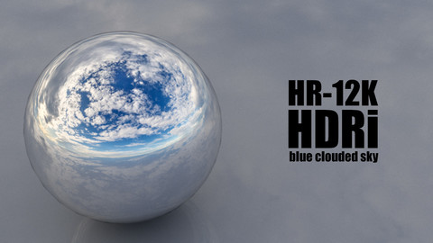 SKYDOME HDR 360° PANORAMA - blue clouded sky