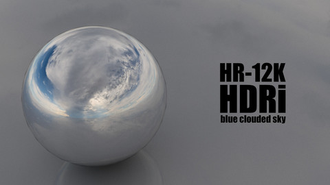 SKYDOME HDR 360° PANORAMA - blue clouded sky