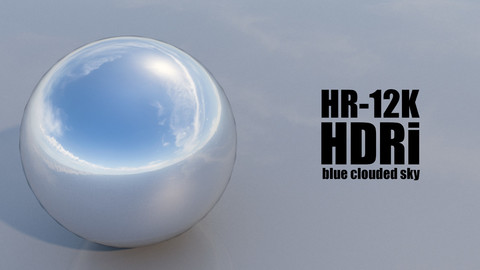 SKYDOME HDR 360° PANORAMA - blue clouded sky