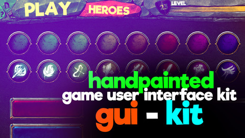 GUI - Hand Painted Game Ui - game user interface
