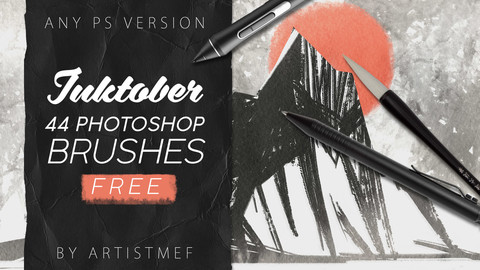 ArtStation - Free Inktober 2019 Photoshop Brushes | Brushes